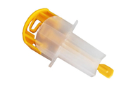 el botón médico de la lanceta de sangre de la torsión 30g activó seguridad amarilla del color