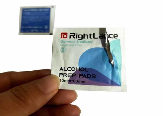 Iso13485 30x60m m envolvió individualmente las esponjas del alcohol para los trapos médicos