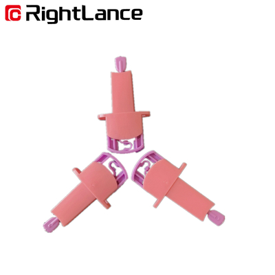 piel Lancing sin dolor azul rosada independientemente FDA del dispositivo de la lanceta de sangre de la seguridad 0.028kg