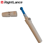 Lanceta reutilizable gamma Pen For Finger Pricker Glucometer del casquillo de la torsión