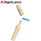 Los ABS blancos ajustables Pen Blood Lancet For Medical estéril utilizan 5 ajustes de la profundidad