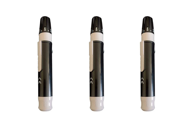 Pluma blanca Lancing del color del dispositivo de la sangre sin dolor médica del producto del OEM